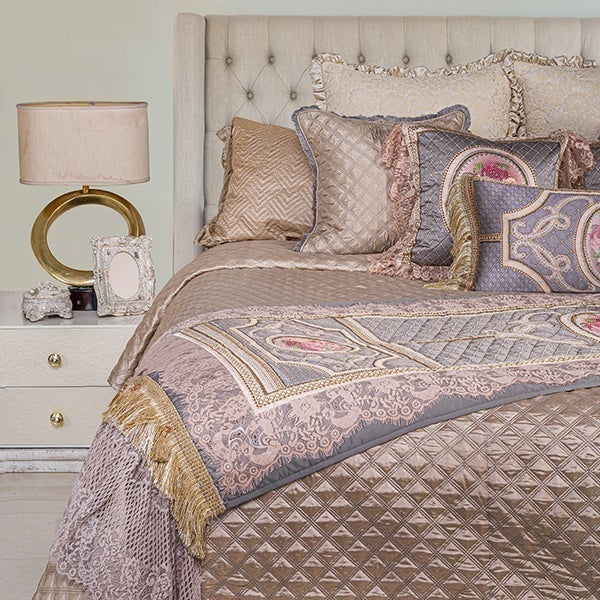 Grey bal and Bedcover  - 5 Pc Set