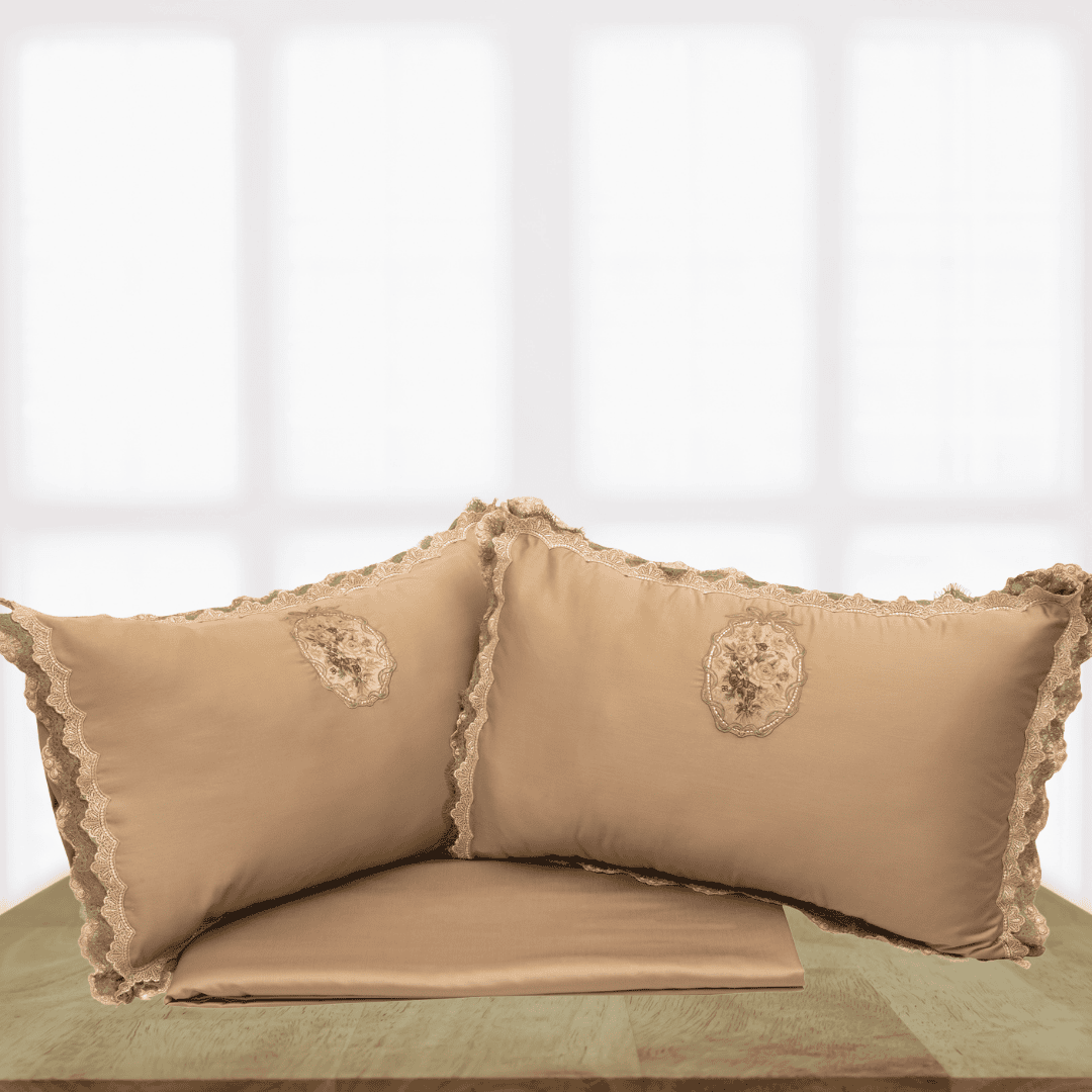 Antique Floral Bedsheet-3pc