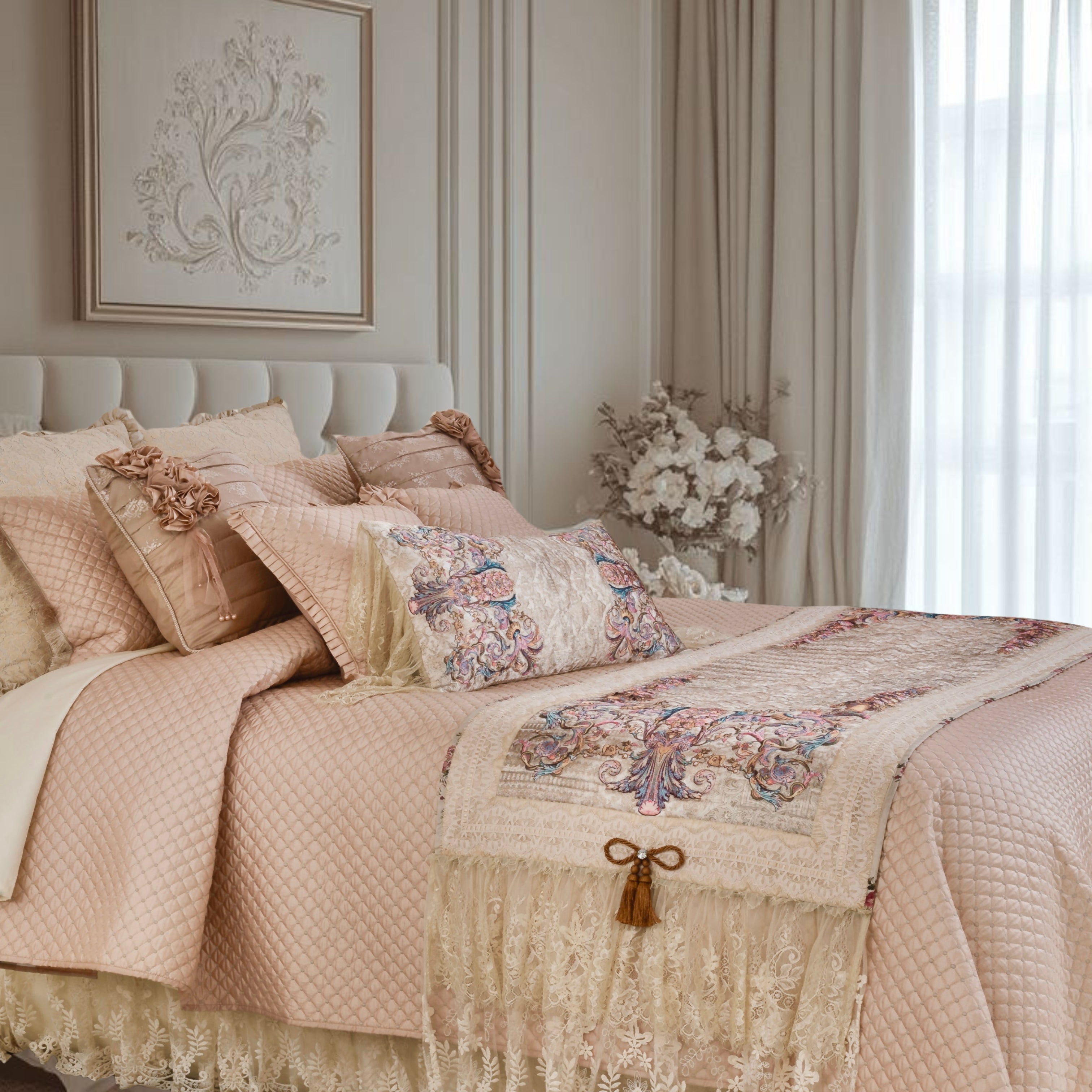 Book style -Bedcover & Runner set