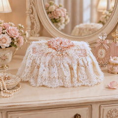 Peach and Cream - tissue box cover