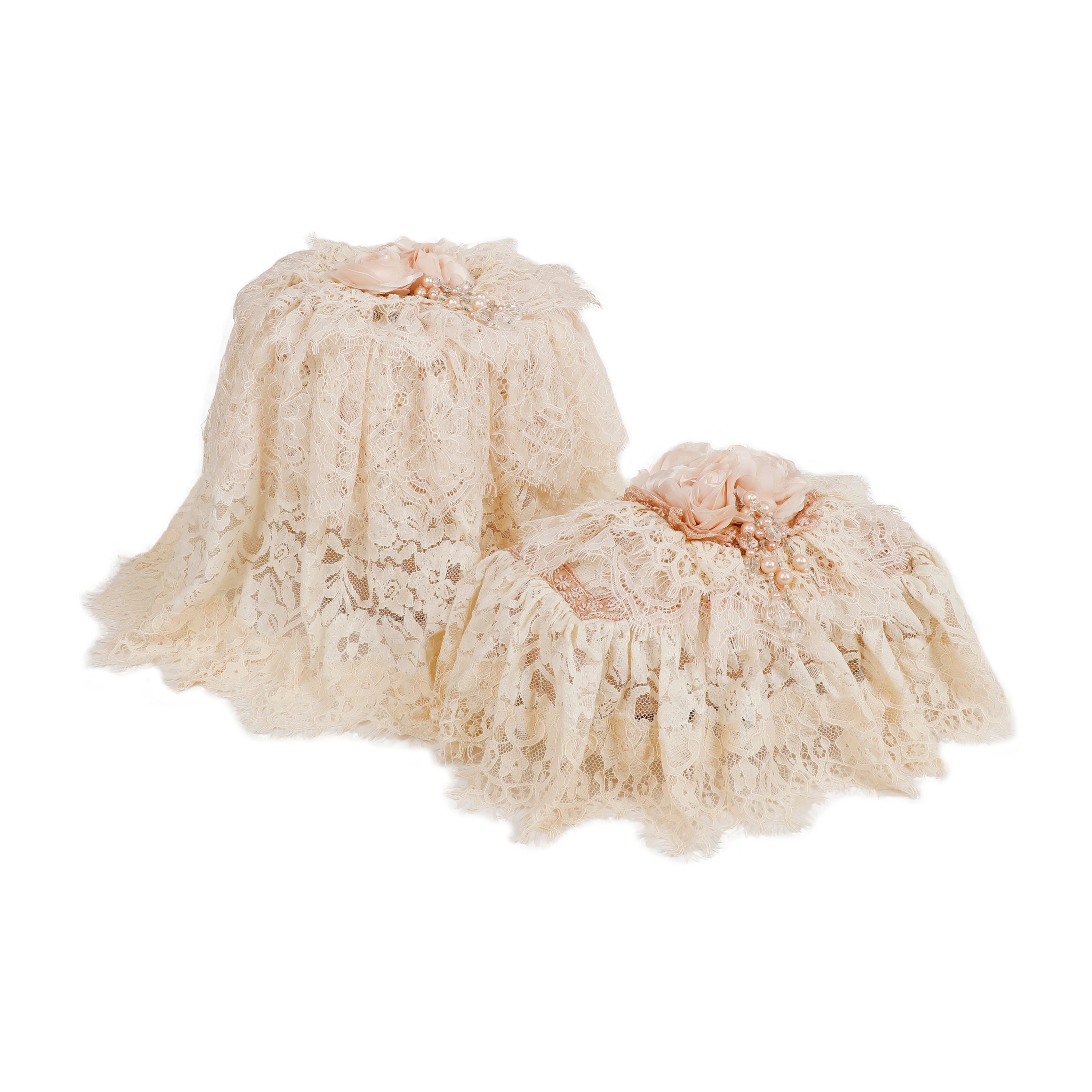 Peach and Cream  - Dustbin - Diva Riche
