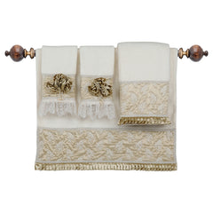 Gold Roset Towels - 4 pc sets - Diva Riche